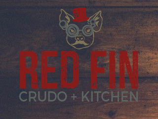 red fin crudo and kitchen
