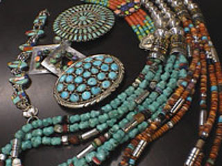 turquoise string beads